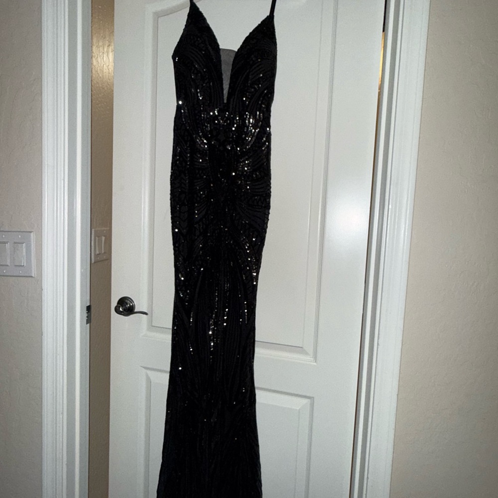 Windsor Black Sequin Maxi Dress